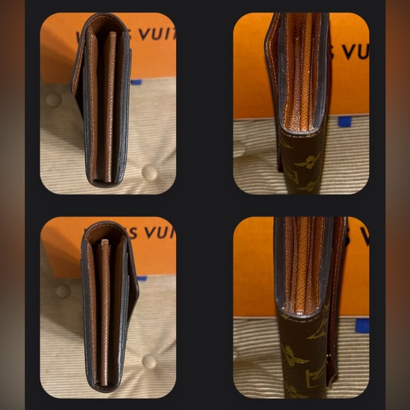 💯Authentic Louis Vuitton Portefeuille Sarah Long Wallet w/Chain inclusion - Picture 6 of 17